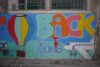 Um Hoffnung zu verbreiten, hat eine Kirche in Homs ein Graffiti-Projekt gestartet; hier der Aufruf zurück nach Homs (csi)