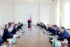 Staatspräsident Ilham Alijew mit Ministerkabinett (praz)