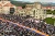 Hegyi-Karabah elzárása ellen tiltakoznak 2023. május 9-én több ezer ember vonult utcára Sztyepanakertben, Hegyi-Karabah fővárosában. © Artsakh Info Center